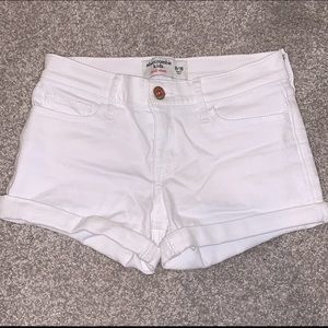 Abercrombie & Fitch Girls White Jean Shorts